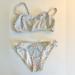 Striped Kids Bikini Set